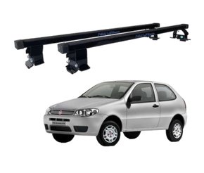 Rack de Teto Travessa Palio 2 Portas Preto em Aço NEW LIFE