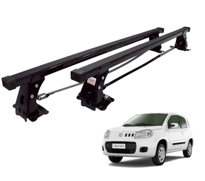Rack de Teto Uno 2011 a 2021 2 Portas Preto Long Life em Aço LONG LIFE