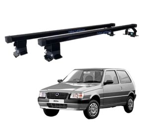 Rack de Teto Travessa Uno Prêmio Elba Até 2013 2 Portas Preto em Aço NEW LIFE