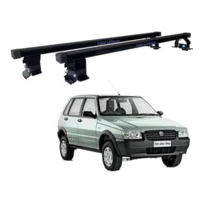 Rack de Teto Uno Prêmio Elba Até 2010 4 Portas Preto em Aço NEW LIFE 