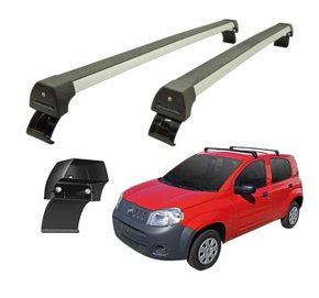 Rack de Teto Uno Novo 2011 a 2021 4 Portas Prata Sports LONG LIFE
