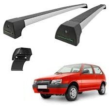 Rack de Teto Travessa Uno Prêmio Elba 1984 a 2013 2 Portas Prata Sports LONG LIFE