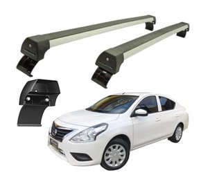 Rack de Teto Versa 2012 a 2020 Sports Prata  LONG LIFE