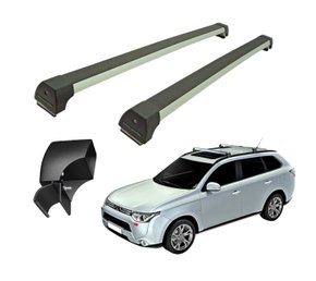 Rack de Teto Sport Outlander 2013 Ate 2022 Com Longarinas Prata LONG LIFE 