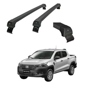 Rack Strada 2021 a 2022 4 Portas Cabine Dupla Sem Longarina Sports Preto  LONG LIFE