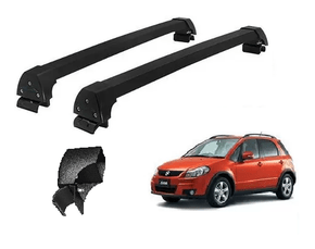 Rack de Teto Suzuki Sx4 2015 Ate 2020 P/ Modelo Com Longarina Integrada Sports Preto LONG LIFE
