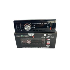 Radio MP3 Player Som Automotivo - Controle Remoto - USB - Cartão SD - AUX - Bluetooth FIRST OPTION
