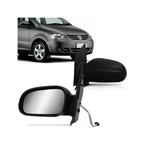 Retrovisor Externo Fox Spacefox Crossfox 2003 a 2010 Regulagem Elétrico Lado Esquerdo Motorista METAGAL