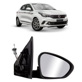 Retrovisor Externo Argo Cronos 2017 a 2023 Com Controle Interno Manual  Lado Direito Caroneiro RETROVEX