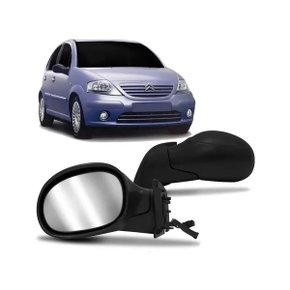 Retrovisor Externo C3 2003 a 2008 Regulagem Elétrica Esquerdo Motorista MIRROR