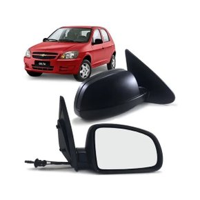 Retrovisor Externo Celta 2007 a 2015 Prisma 2007 a 2012 Com Controle Interno Manual Lado Direito Caroneiro MIRROR