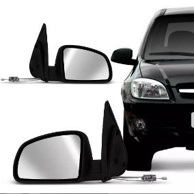 Retrovisor Externo Celta 2007 a 2015 Prisma 2007 a 2012 Com Controle Interno Manual Lado Esquerdo Motorista METAGAL