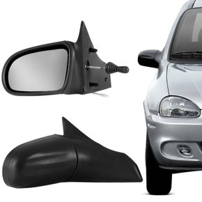 Retrovisor Externo Corsa 1994 a 2002 Classic 2003 a 2016 Corsa Wagon 1997 a 2001 Corsa Pick up 1995 a 2003 com Controle Interno Manual Lado Esquerdo Motorista RETROVEX
