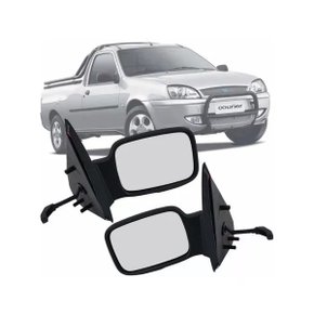 Retrovisor Externo Courier 1997 a 2013 com Controle Interno Manual Lado Direito Caroneiro RETROVEX