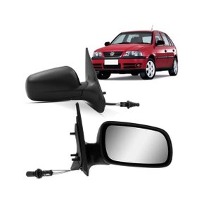 Retrovisor Externo Gol G3 G4 1999 a 2014 4 portas Parati G3 G4 1999 a 2012 4 Portas Saveiro 1999 a 2009 Com Controle Interno Manual Lado Direito Caroneiro MIRROR 