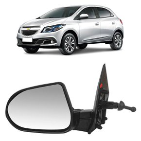 Retrovisor Externo Onix Prisma 2013 a 2019 Com Controle Interno Manual Lado Esquerdo Motorista RETROVEX