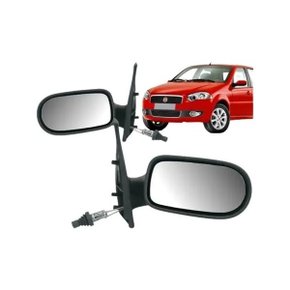 Retrovisor Externo Palio BBB 2 Portas 2008 a 2011 Strada 2008 a 2011 Attractive Com Controle Interno Manual Lado Esquerdo Motorista RETROVEX