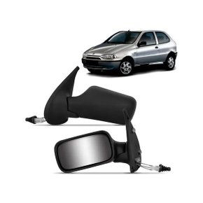 Retrovisor Externo Palio 2 Portas Strada 1996 a 2000 Com Controle Interno Manual Lado Direito Caroneiro RETROVEX