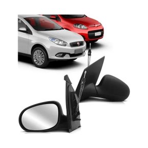 Retrovisor Externo Palio Attractive 2012 a 2017 Grand Siena 2012 a 2021 Com Controle Interno Manual Lado Esquerdo RETROVEX