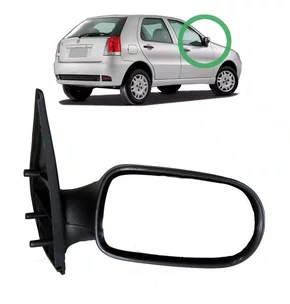 Retrovisor Externo Palio Siena Palio Weekend 4 Portas 2004 a 2007 Sem Controle Interno Lado Direito Caroneiro RETROVEX
