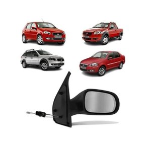 Retrovisor Externo Palio Siena Palio Weekend Essence Atractive 4 Portas 2011 a 2013 Com Controle Interno Manual Lado Direito Caroneiro SPJ FICOSA