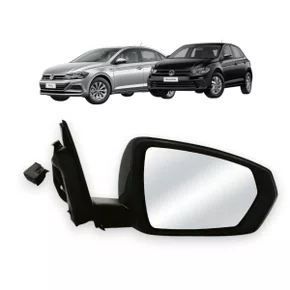 Retrovisor Externo Polo / Virtus Apos 2017 C/ Cont. Com Pisca Direito