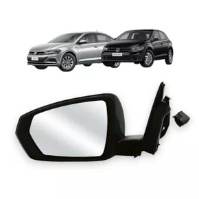 Retrovisor Externo Polo / Virtus Apos 2017 C/ Cont. Com Pisca Esquerdo