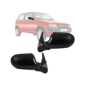 Retrovisor Externo Uno Economy Way 2009 a 2013 2 Portas Sem Controle Interno Lado Esquerdo Motorista RETROVEX
