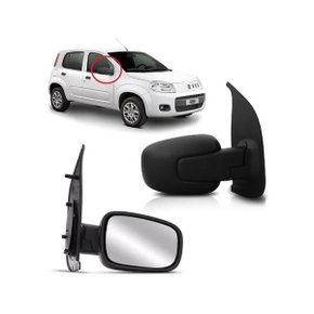 Retrovisor Externo Uno Vivace Way 4 Portas 2010 a 2014 Sem Controle Interno Lado Direito Caroneiro RETROVEX