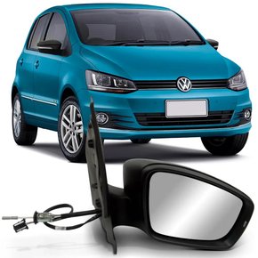 Retrovisor Externo Fox Spacefox 2015 a 2022 Com Controle Interno Manual Lado Esquerdo Motorista METAGAL