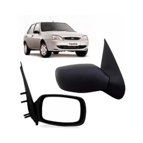 Retrovisor Ford Fiesta 1996 Até 2003 Fixo Sem Controle Esquerdo Motorista RETROVEX
