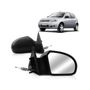 Retrovisor Externo Ford Ka 2008 a 2013 Com Controle Interno Manual Lado Esquerdo Motorista MIRROR