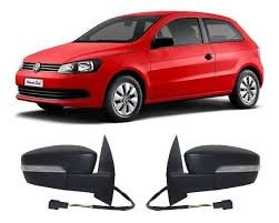 Retrovisor Gol Voyage G6 2013 a 2016 4 Portas Regulagem Elétrico Com Pisca Lado Esquerdo Motorista SPJ FICOSA