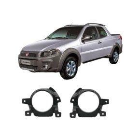Suporte Farol Milha Auxiliar Strada Siena 2013 a 2020 Direito Caroneiro