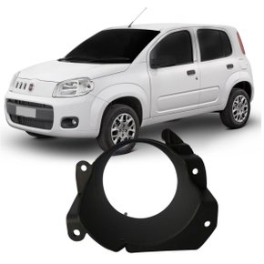 Suporte Farol Milha Auxiliar Uno Novo Fiorino 2011 a 2019 Esquerdo Motorista