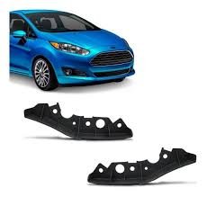 Suporte Guia Do Parachoque Dianteiro New Fiesta 2013 a 2018 Lado Esquerdo Preto