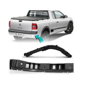 Suporte Guia Do Parachoque Traseiro Saveiro G5 G6 G7 2010 a 2021 Preto Lado Direito Preto