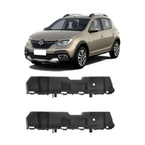 Suporte Guia Parachoque Dianteiro Sandero Logan 2020 a 2023 Esquerdo Motorista