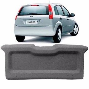 Tampão Bagagito Porta Malas Fiesta Hatch Nacional 2003 a 2014 Cinza Claro 