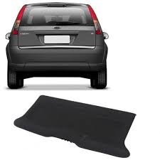 Tampão Bagagito Porta Malas Fiesta Hatch Nacional 2003 a 2014 Preto  
