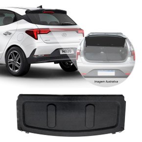 Tampão Bagagito Porta Malas HB20 2018 a 2023 Preto 