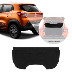 Tampão Bagagito Porta Malas Kwid 2017 a 2018 Preto