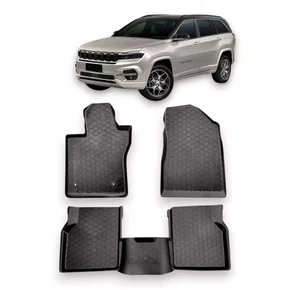 Tapete Tipo Bandeja 4P Adaptavel Commander 2016 a 2025 5PC