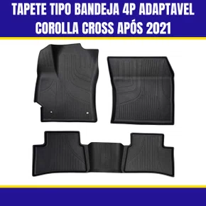 Tapete Tipo Bandeja 4P Adaptavel Corolla Cross 2021...5PC