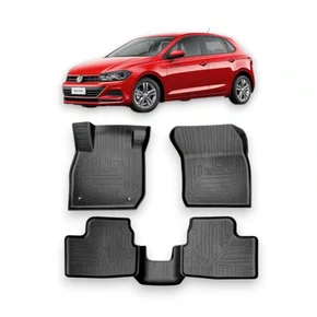 Tapete Tipo Bandeja 4P Adaptavel Polo 2017 a 2025 5PC