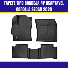 Tapete Tipo Bandeja 4P Asaptavel Corolla Sedan 2020...5PC