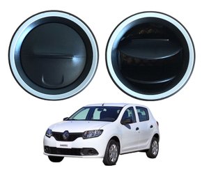Tela Difusor Saida Ar Painel do Sandero/ Logan 2015 A 2021 Preto Com Prata