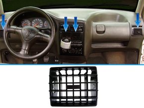 Tela Difusor Saida Ar Painel Gol Parati Saveiro Bola Preto