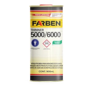 Thinner 5000 Uso Geral Limpeza 900ml FARBEN 