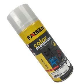 Tinta Spray Branco Fosco Uso Geral 400ml FARBEN